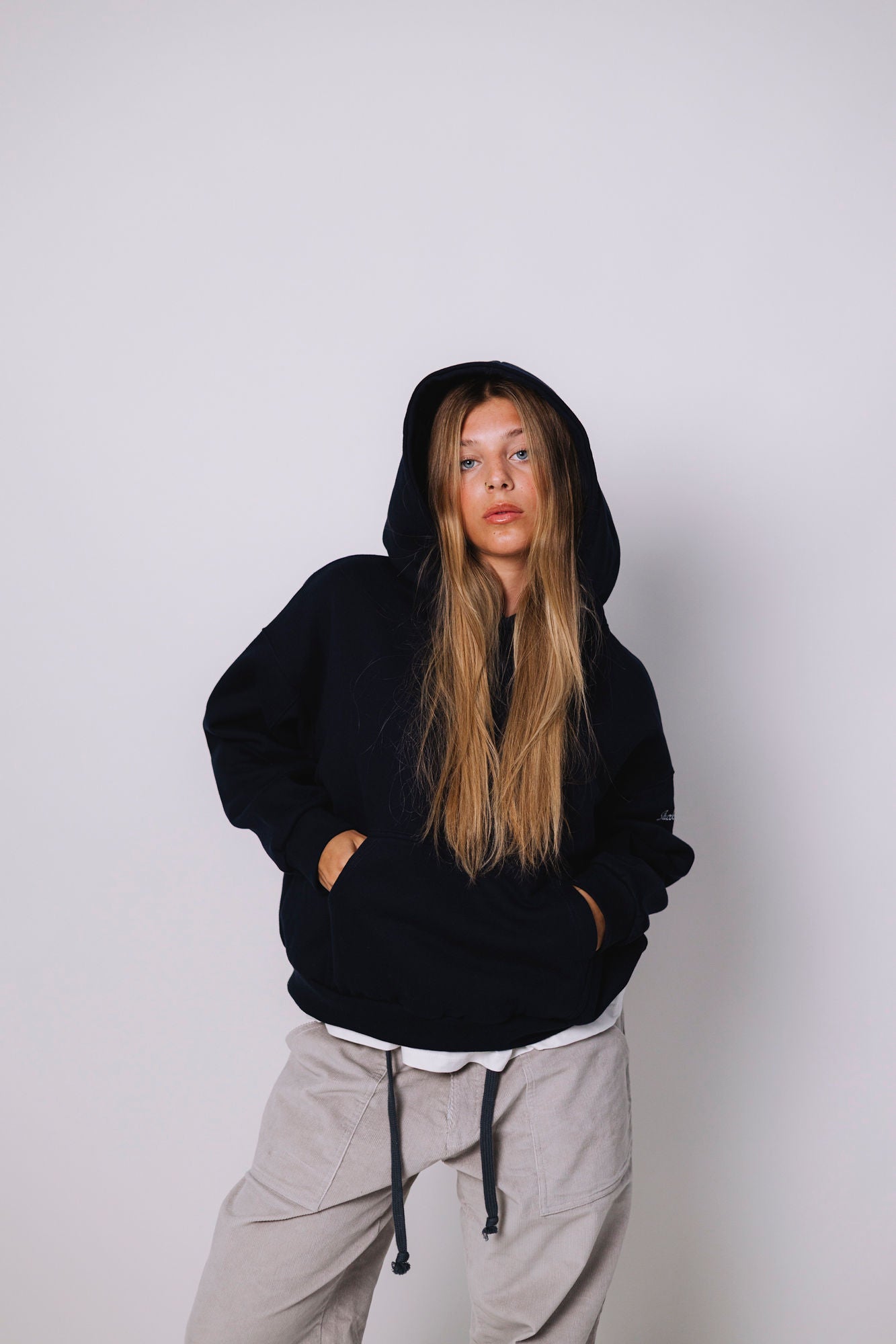 THE BEGINING HOODIE NAVY