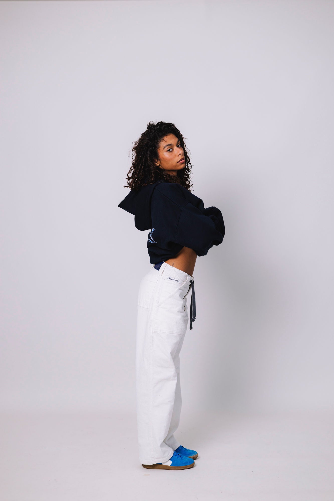 00's CORDUROY WHITE PANTS