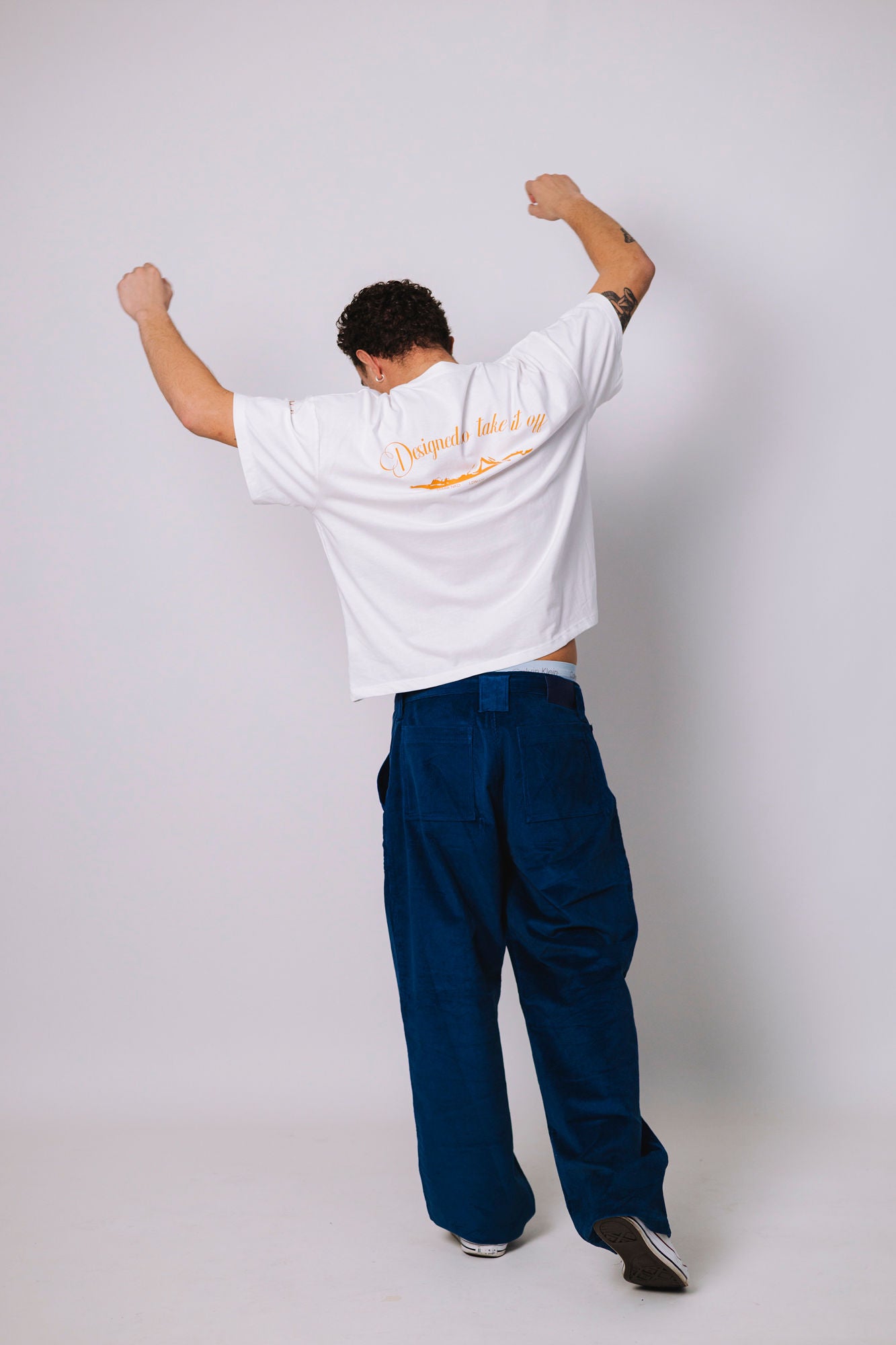 00's CORDUROY BLUE PANTS