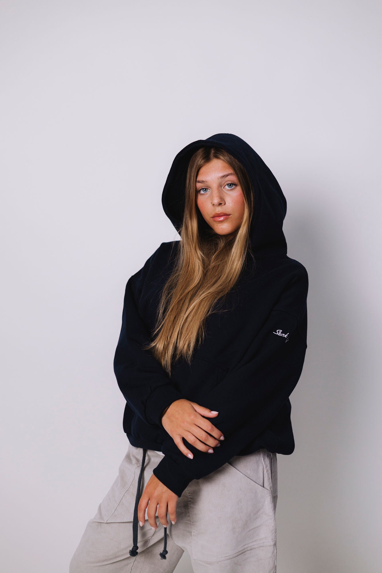 THE BEGINING HOODIE NAVY