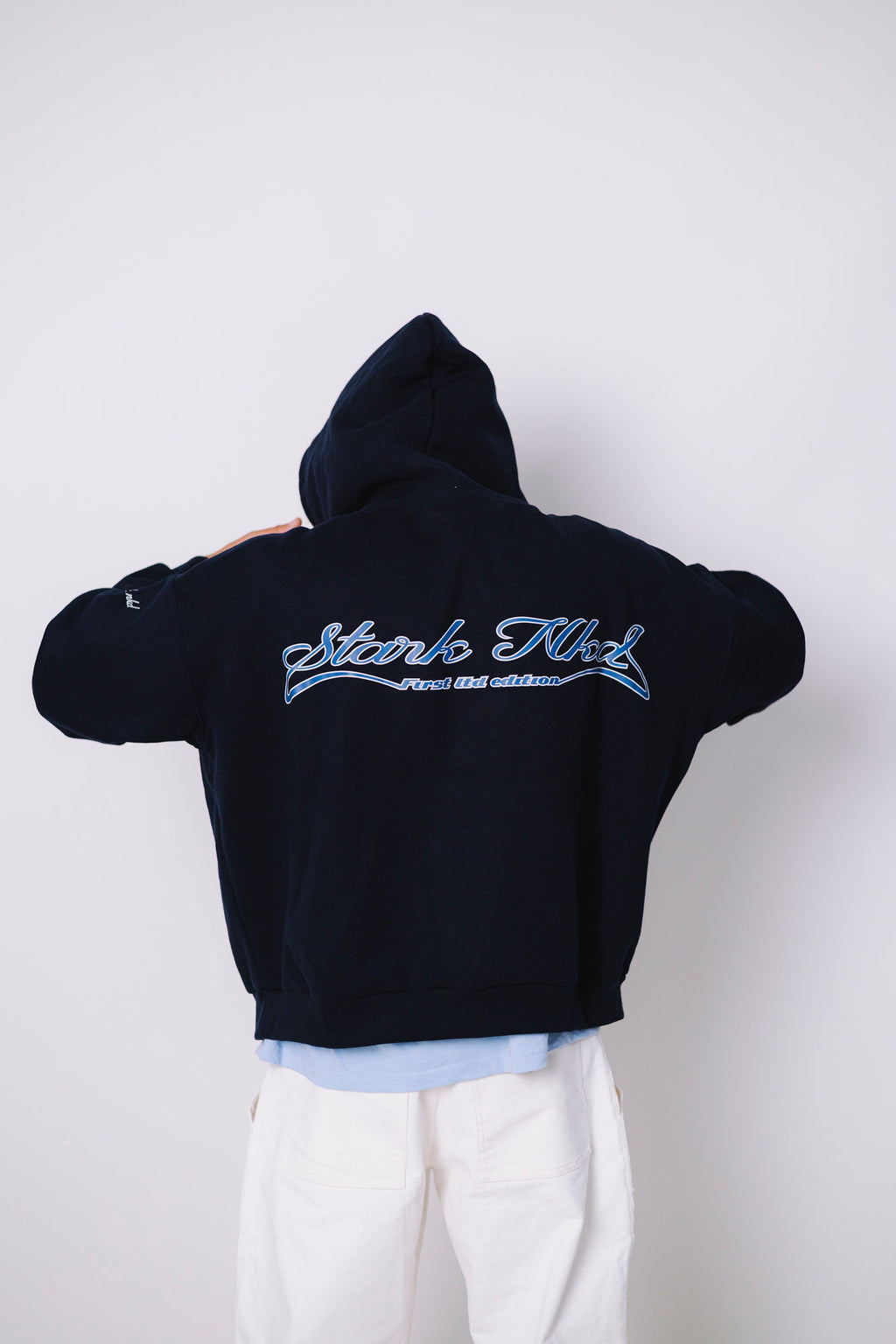 THE BEGINING HOODIE NAVY