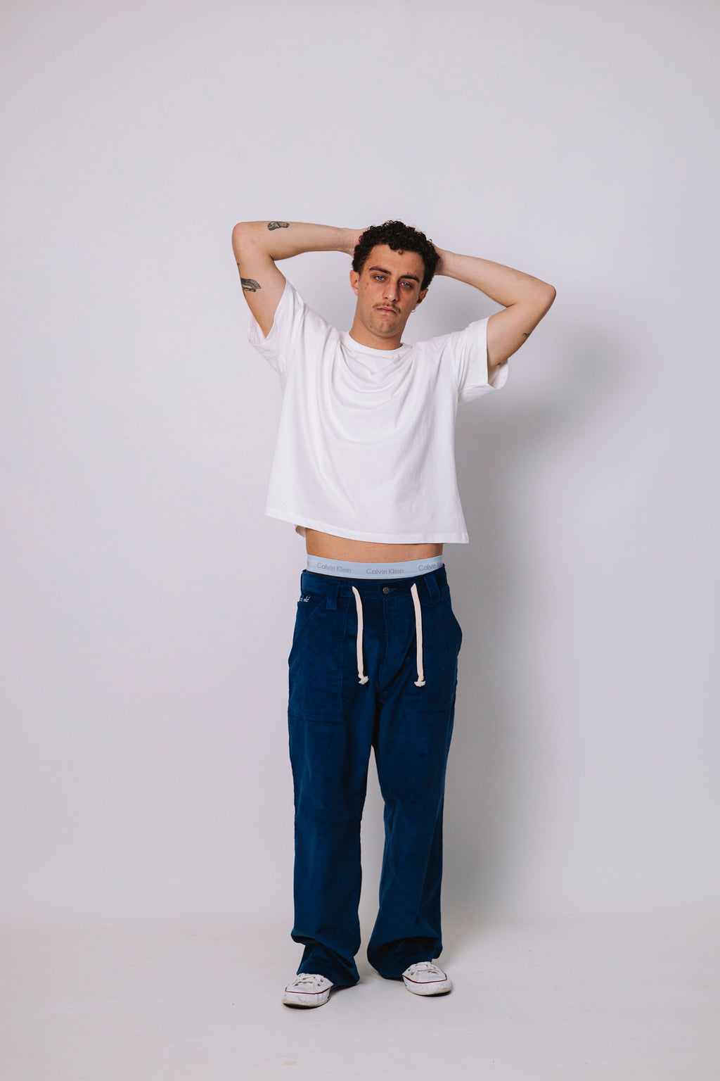 00's CORDUROY BLUE PANTS