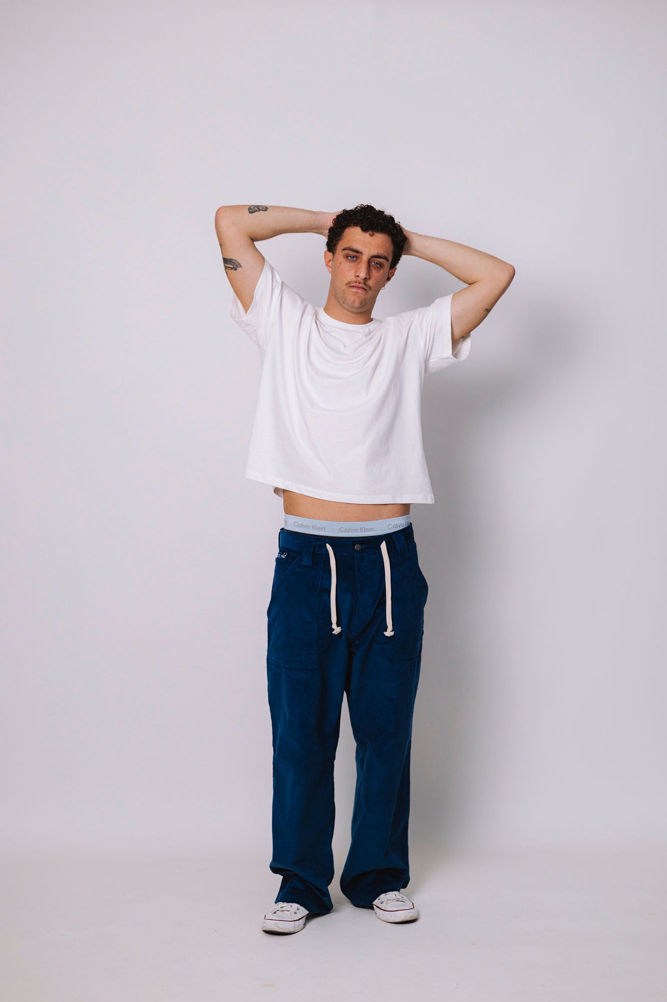 00's CORDUROY BLUE PANTS