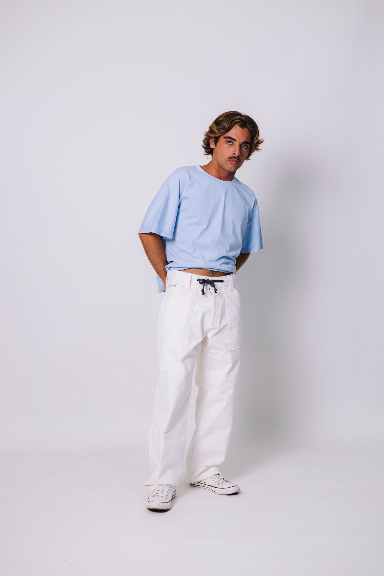 00's CORDUROY WHITE PANTS